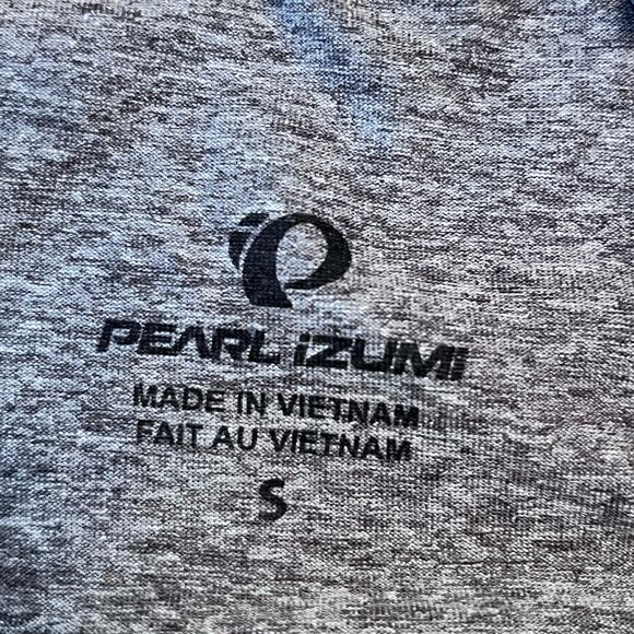 Pearl Izumi Women Gray Small V-Neck Long Sleeve Athletic Athleisure Pullover - Picture 3 of 8